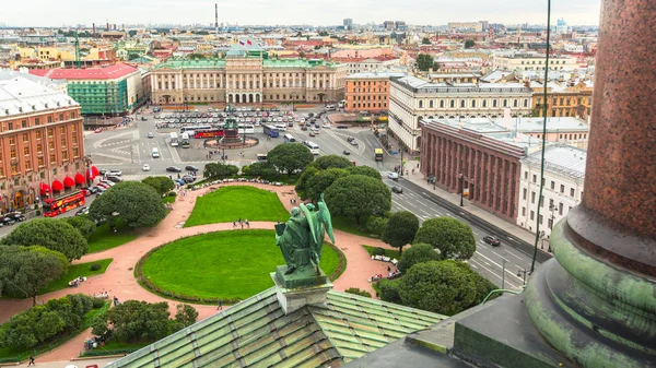 View from the colonnade of St. Isaac's Cathedral — Stock Photo, Image