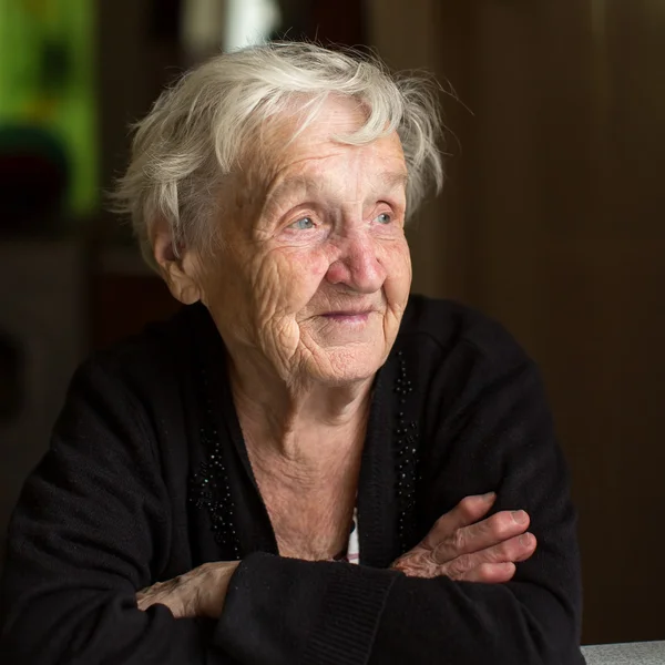 Idős nő portré — Stock Fotó