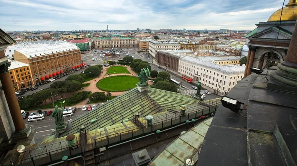 View from colonnade of St Isaacs Cathedral — Stock Photo, Image