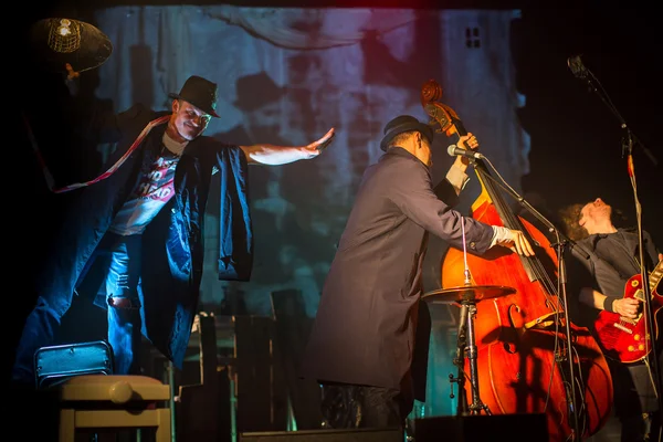 Performance da Banda Billys no Museu de Arte — Fotografia de Stock