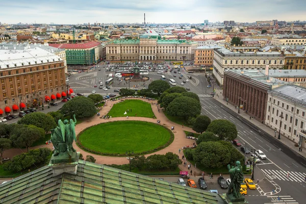 View from colonnade of St Isaacs Cathedral — Stock Photo, Image