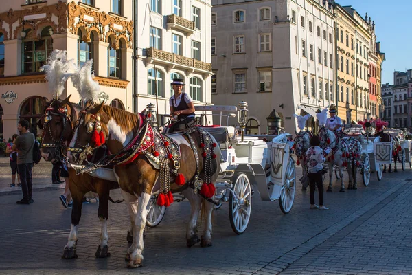 A turisták számára régi stílusú kocsik — Stock Fotó