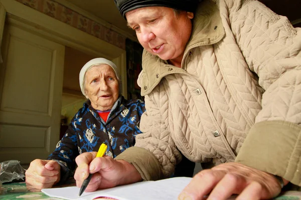 Ozera Russia Sep 2011 Activities International Day Elderly Persons October — 图库照片