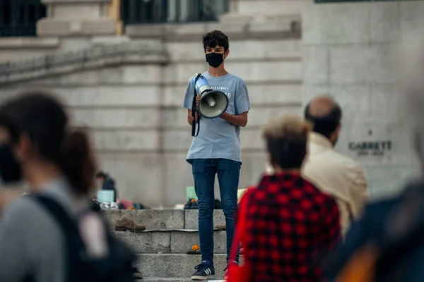 Porto Portugal Sep 2020 Pendant Grève Mondiale Pour Climat Les Image En Vente