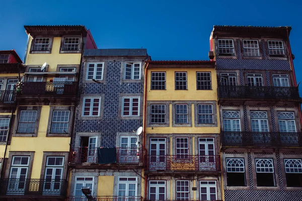 Fachadas Edificios Centro Histórico Oporto Portugal —  Fotos de Stock