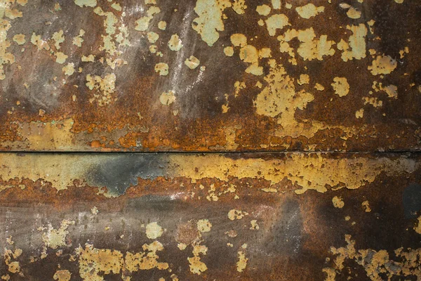 Texture Old Rusty Metal Peeling Paint — Stock Photo, Image