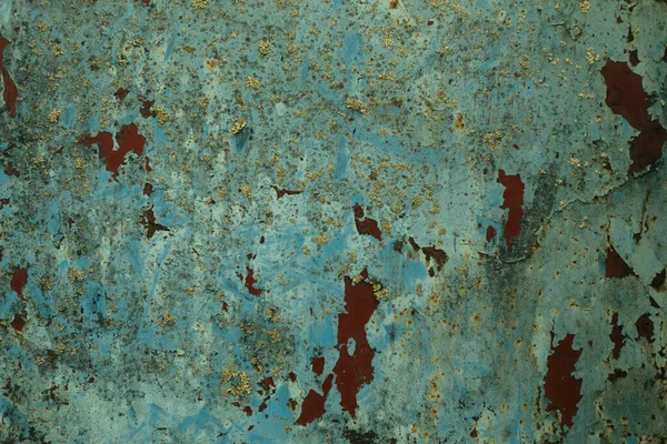 Texture Old Metal Surface Rust Peeling Paint — Stock Photo, Image