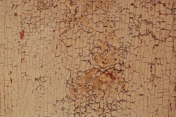 Tekstura Farby Obierającej Starym Drewnianym Materiale Rustykalnym — Zdjęcie stockowe