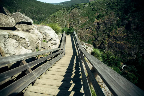 パイバ川沿いの散策路の開始Paiva Arouca Aveiro ポルトガル — ストック写真