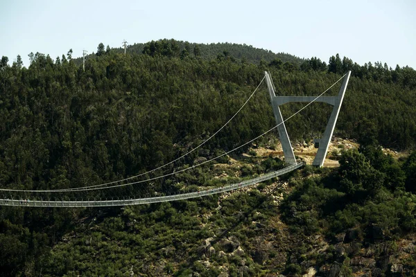 Portekiz Deki Arouca 516 Asma Köprüsünün Görüntüsü — Stok fotoğraf