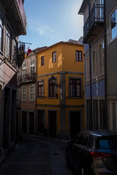 Jedna Malých Uliček Historickém Centru Porta Portugalsko — Stock fotografie