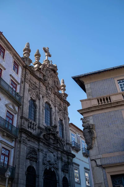 Вигляд Будівель Одній Вулиць Історичного Центру Порту Португалія — стокове фото