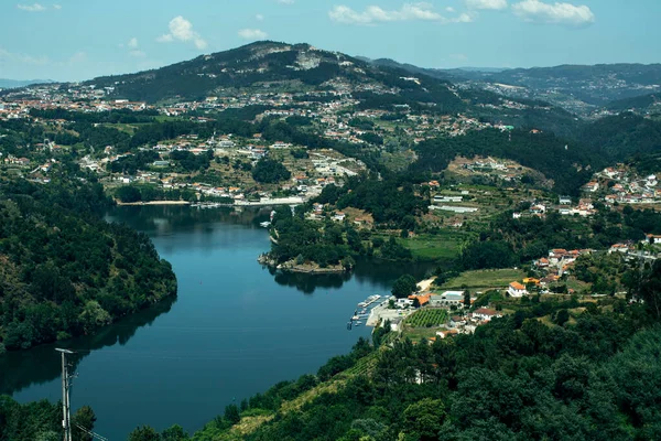 Blick Von Oben Auf Den Douro Distrikt Aveiro Portugal — Stockfoto