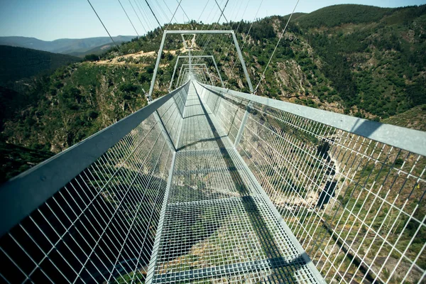 Ароука 516 Подвесной Мост Муниципалитете Ароука Норд Португалии — стоковое фото