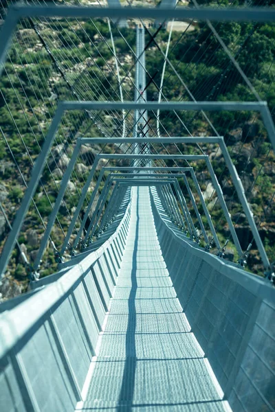 Most Wiszący Arouca 516 Gminie Arouca Portugalia — Zdjęcie stockowe
