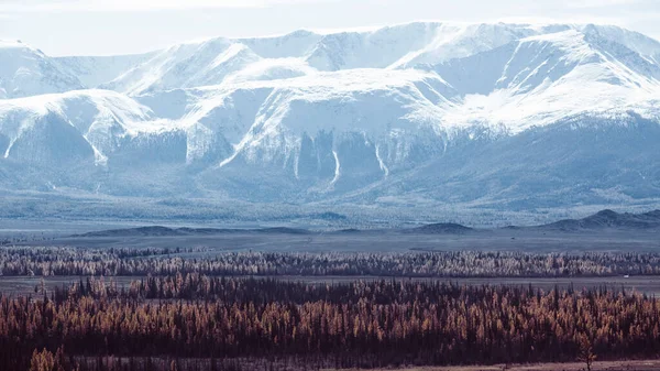 Άποψη Των Βουνών Της Δημοκρατίας Του Αλτάι Ρωσία — Φωτογραφία Αρχείου