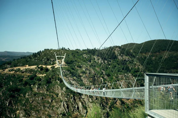 Arouca Portugal June 2021 Arouca 516 Bridge Longest Suspension Bridge — Fotografia de Stock