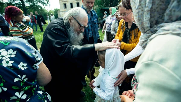 Lake Dymsky Ryssland Juli 2014 Högtidlighållandet Pastorn Anthony Dymsky Död — Stockfoto