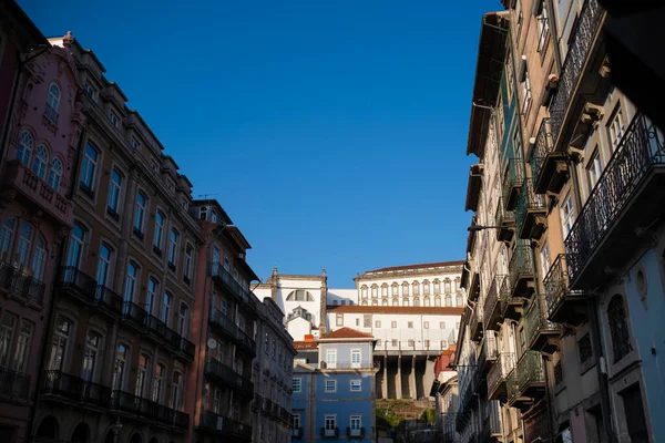 Utsikt Över Gatorna Portos Historiska Centrum Portugal — Stockfoto