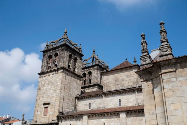 Vista Antiga Catedral Braga Cidade Braga Portugal — Fotografia de Stock