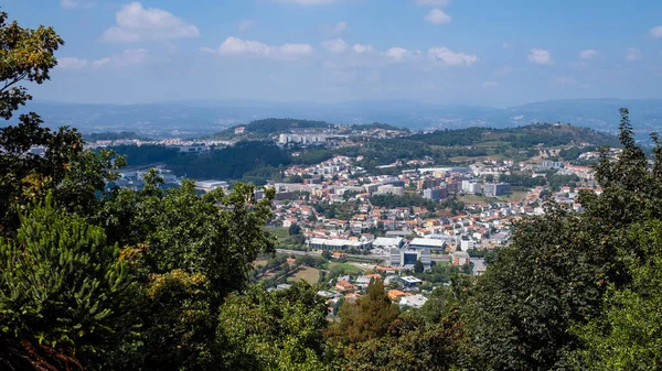 Vue Sur Ville Braga Depuis Colline Église Bom Jesus Monte — Photo