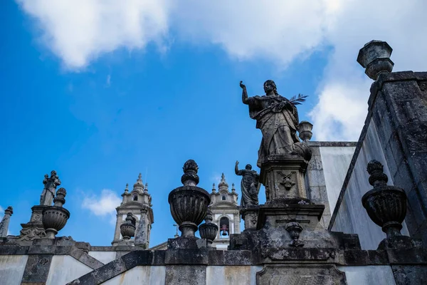 Vue Sur Les Escaliers Église Bom Jesus Monte Près Ville — Photo