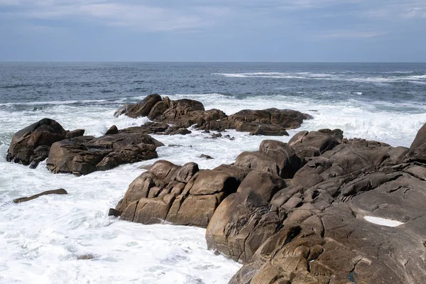 Vista Los Acantilados Vila Conde Atlántico Portugal — Foto de Stock