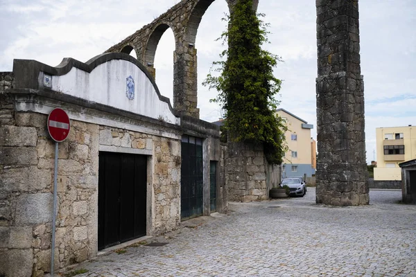 Utsikt Över Santa Clara Akvedukten Vila Conde Porto Portugal — Stockfoto
