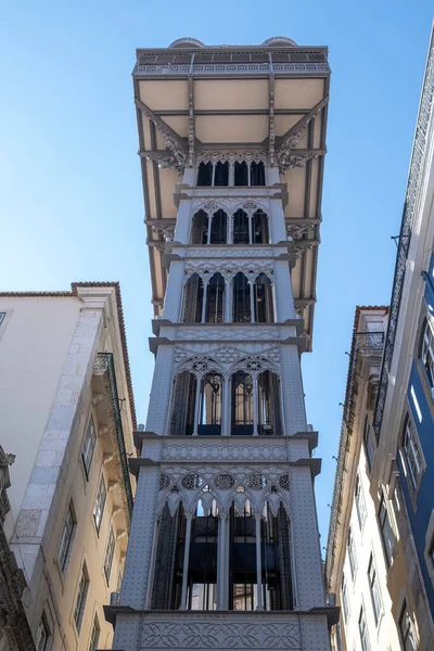 Elevador Santa Justa Carmo Lift Lisboa Portugal — Fotografia de Stock