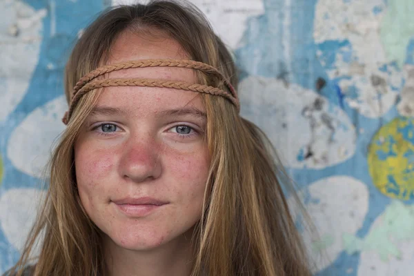 Menina bonito hippie — Fotografia de Stock