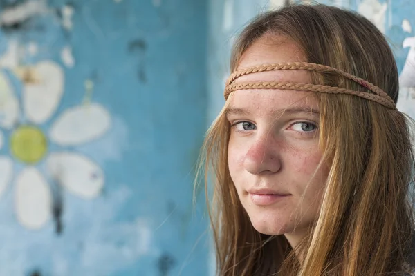 Ragazza hippie — Foto Stock