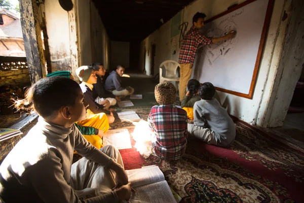 Unknown children in lesson — Stock Photo, Image