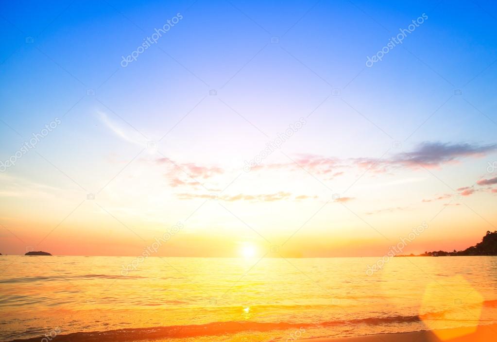 Beautiful sunset over Sea