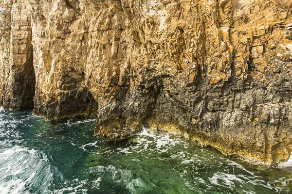 Grutas azuis na ilha de Zakynthos — Fotografia de Stock