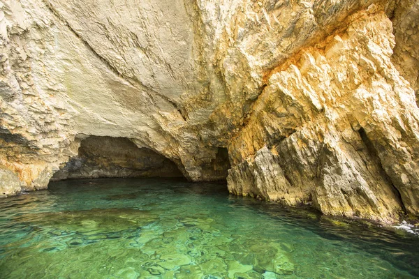 Modrá jeskyně v Řecku. — Stock fotografie