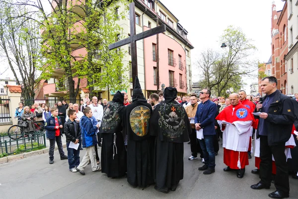 Via Crucis a Cracovia . — Foto Stock