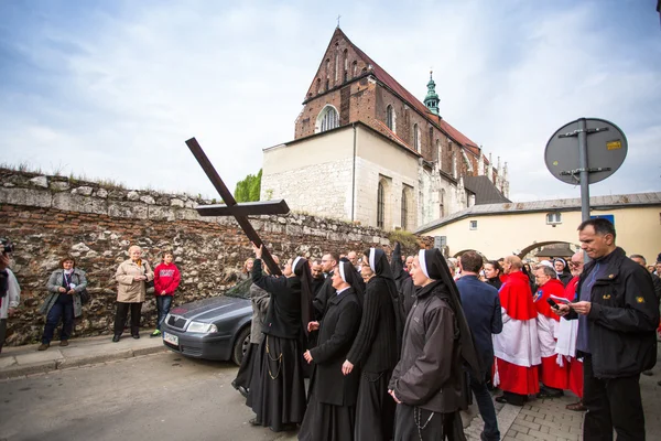 Via Crucis a Cracovia . — Foto Stock