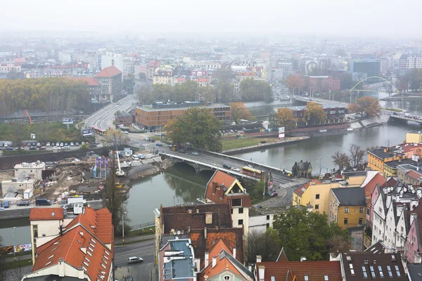 Vista del casco antiguo de Wroclaw — Foto de Stock