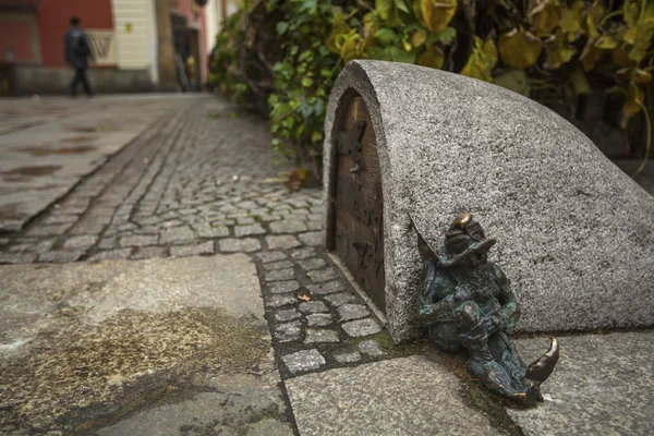 Malé figurky trpaslík v Wroclaw — Stock fotografie