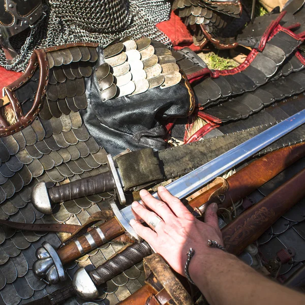 Waffen und Rüstungen. — Stockfoto