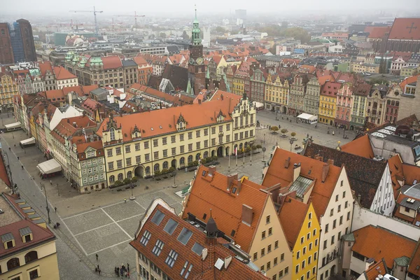 Plaza del casco antiguo de Wroclaw — Foto de Stock