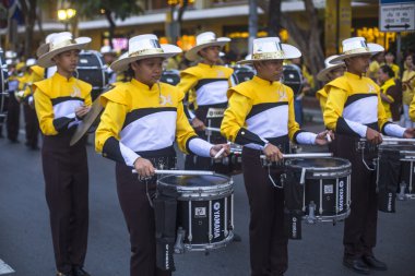 Kutlama kimliği belirsiz katılımcıları Bangkok