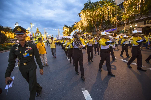 Partecipanti non identificati alla celebrazione a Bangkok — Foto Stock