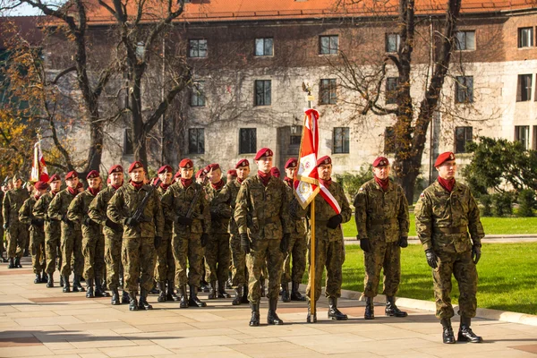 Niezidentyfikowane uczestników z okazji święta niepodległości — Zdjęcie stockowe