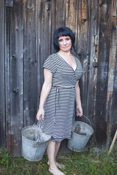 Young rural woman — Stock Photo, Image