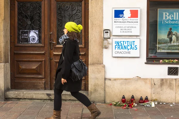 Solidaritet till offren för Charlie Hebdo — Stockfoto