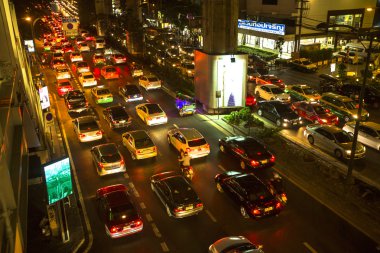 Şehirdeki trafik sıkışıklığı