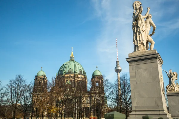 Pohled na berlínské katedrály — Stock fotografie