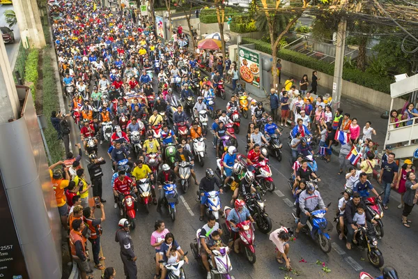 Atasco de tráfico de motocicletas — Foto de Stock