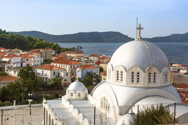 Blick auf die Pylos der Insel — Stockfoto